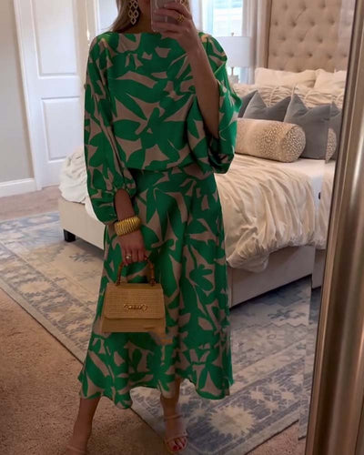 Mia set med blommönster