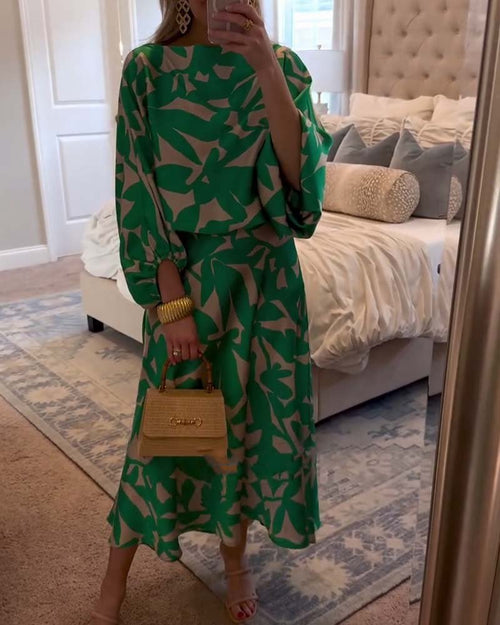 Mia set med blommönster