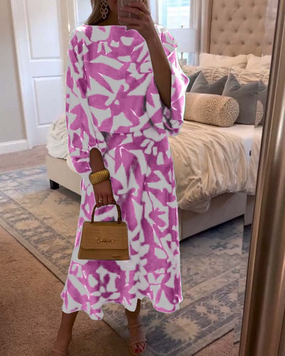 Mia set med blommönster