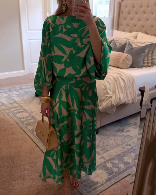 Mia set med blommönster