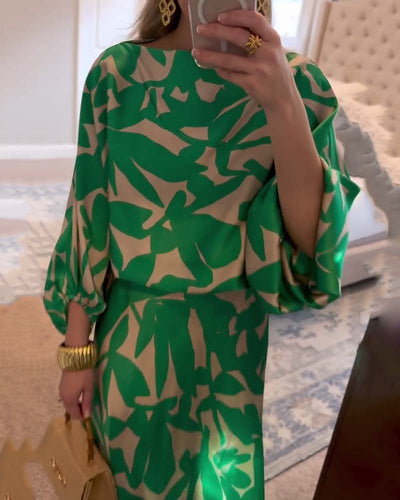 Mia set med blommönster