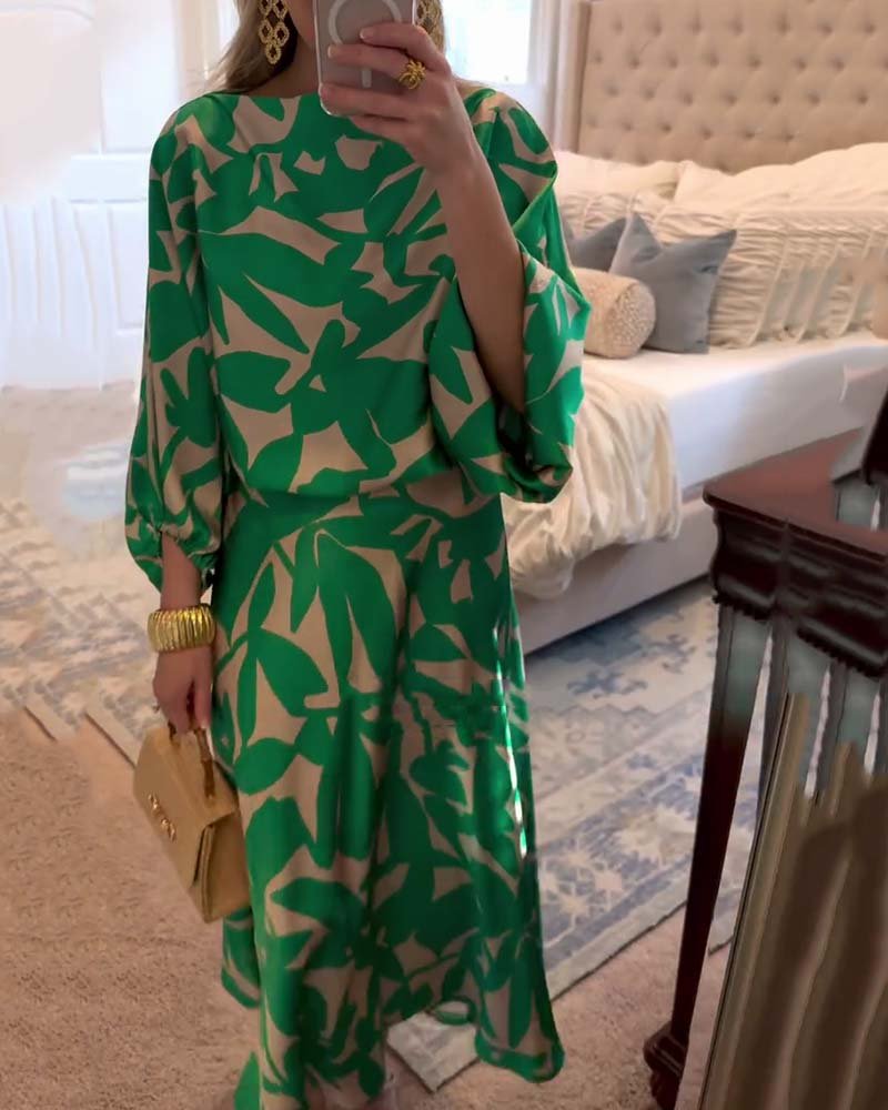 Mia set med blommönster