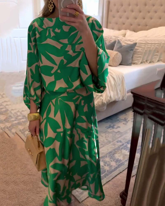Mia set med blommönster