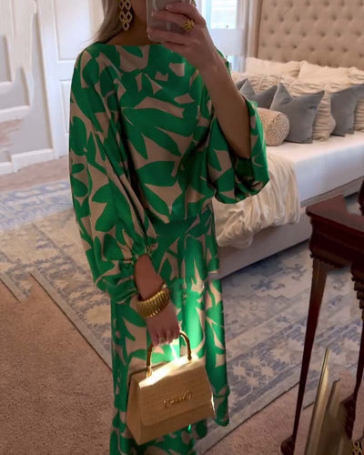 Mia set med blommönster