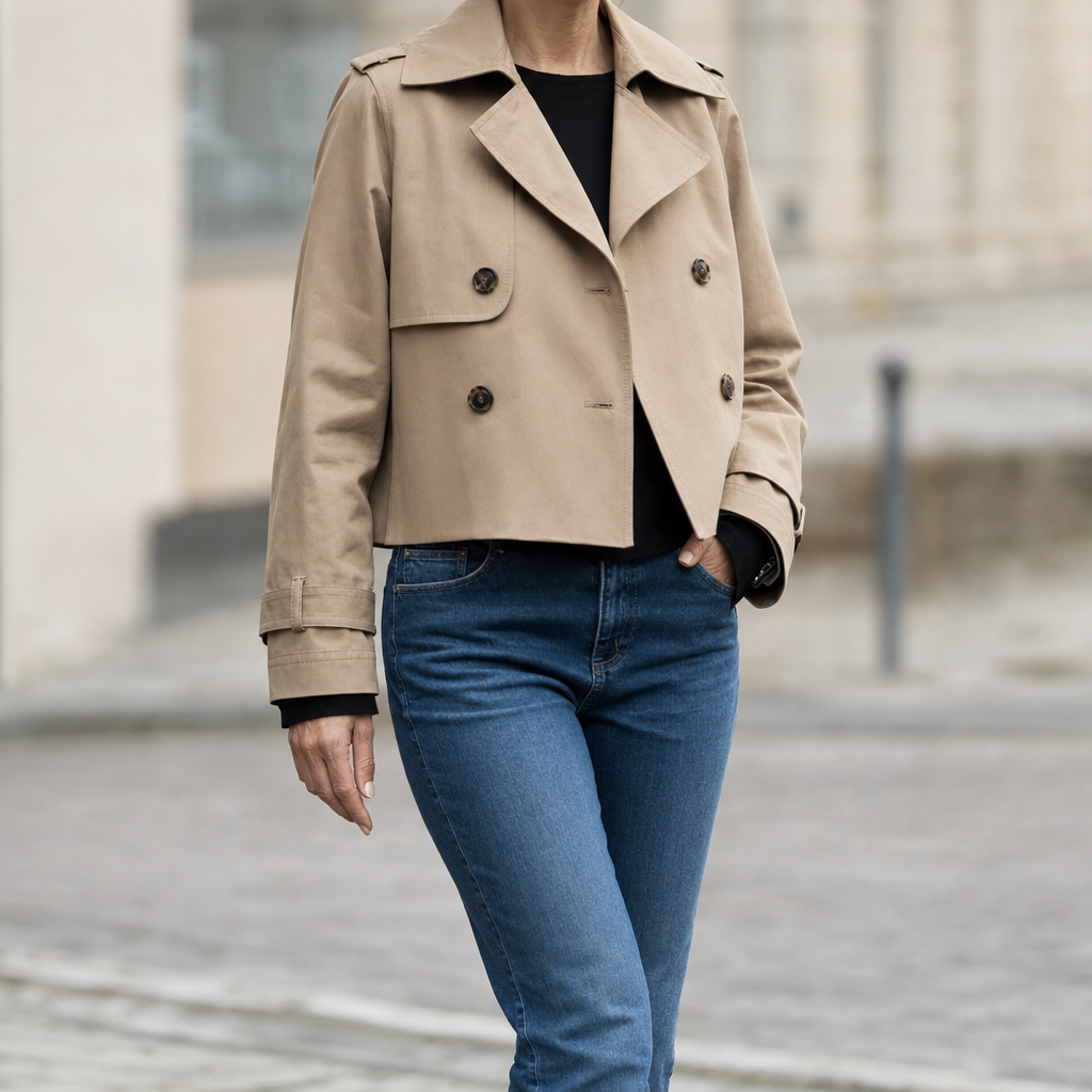 Dorney trenchcoat i denim