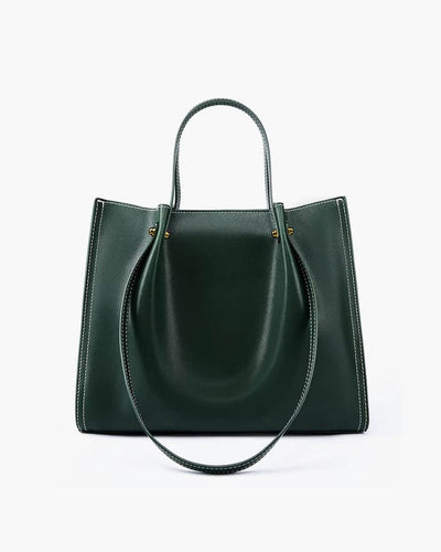 Marie shoppingväska i läder – svart