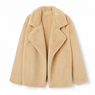 Emilia teddyjacka – oversized med stor slagkrage