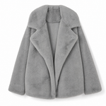 Emilia teddyjacka – oversized med stor slagkrage