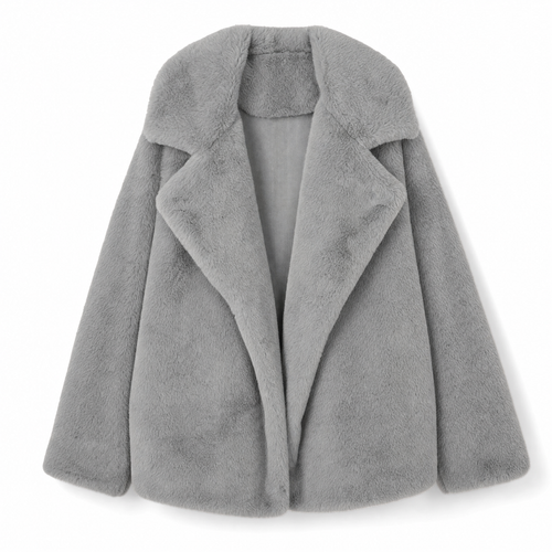 Emilia teddyjacka – oversized med stor slagkrage