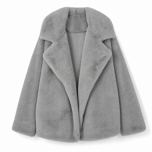 Emilia teddyjacka – oversized med stor slagkrage