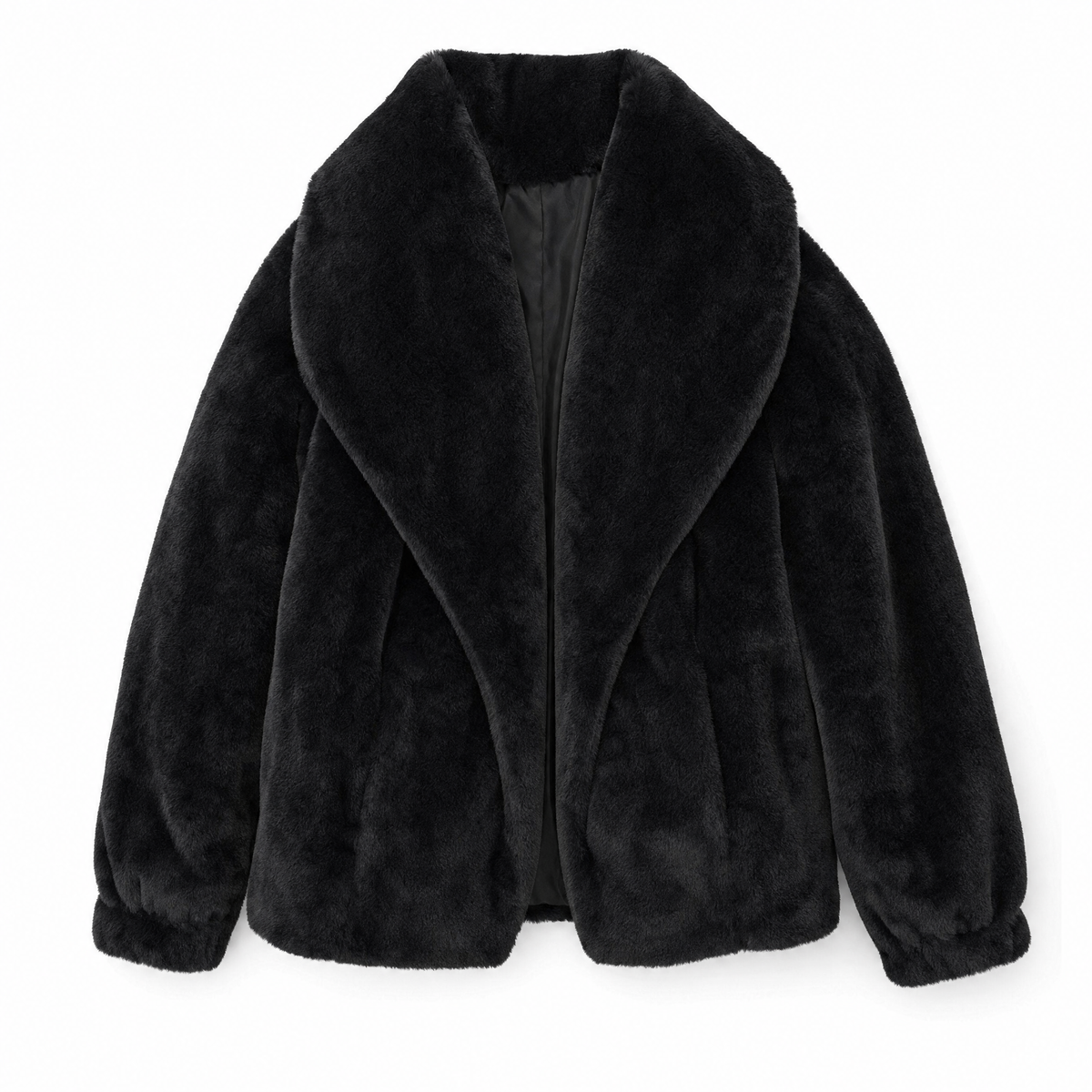 Emilia teddyjacka – oversized med stor slagkrage
