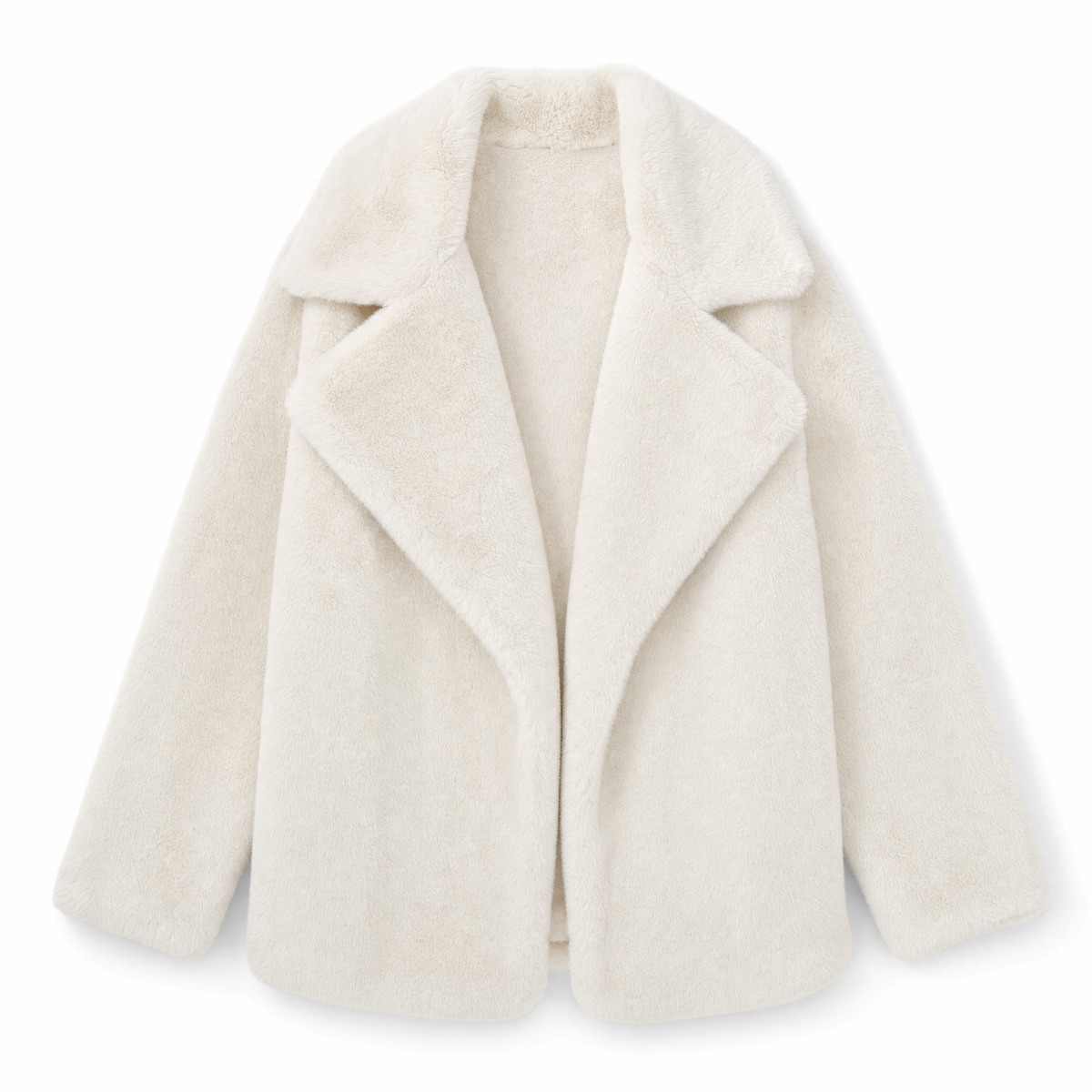 Emilia teddyjacka – oversized med stor slagkrage