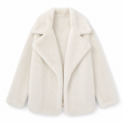 Emilia teddyjacka – oversized med stor slagkrage