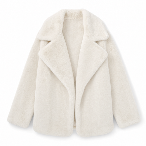 Emilia teddyjacka – oversized med stor slagkrage
