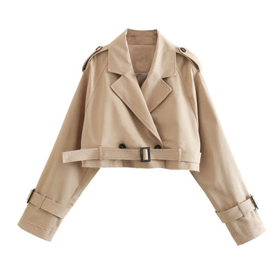 Karla trenchcoat med skärp