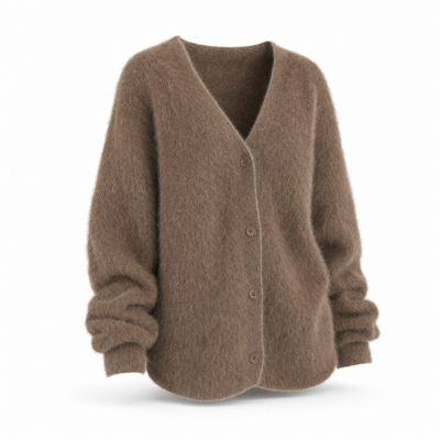 Franka oversizad kofta – V-ringning