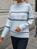 Sofie tröja med snöflingemönster