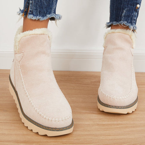 Elfriede boots med platåsula