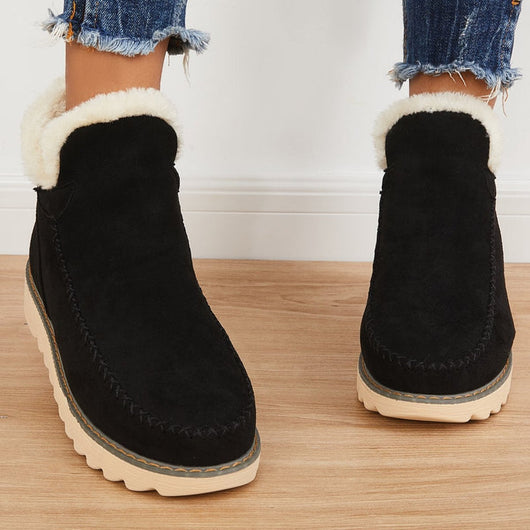 Elfriede boots med platåsula