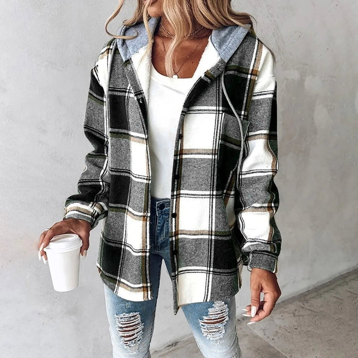 Annika hoodie med huva