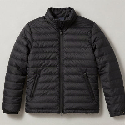 Inga kort quiltad jacka – Svart