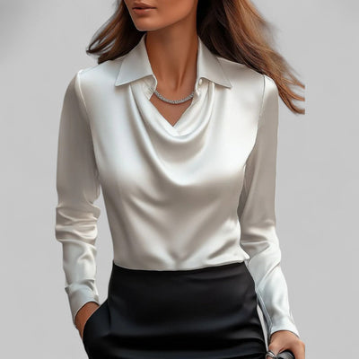 Theresa blus i satin