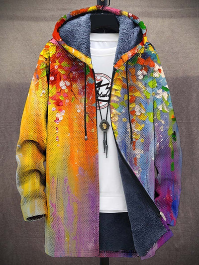 Leonie stickad kofta i fleece