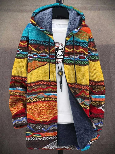 Leonie stickad kofta i fleece