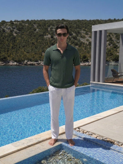 Capri byxor i linne