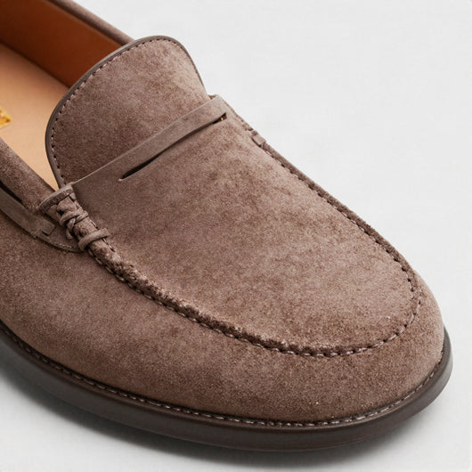 Hedda loafer i mockalook – Mocka
