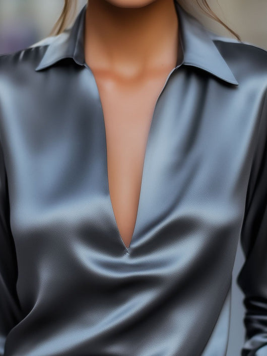Jessica blus i satin