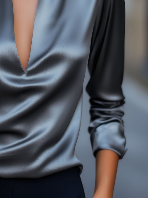 Jessica blus i satin