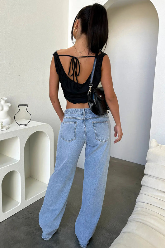 Kirsten jeans i stickat