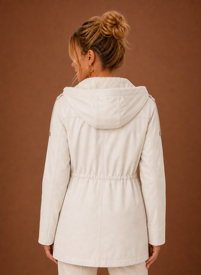 Parka med huva och fleecefoder