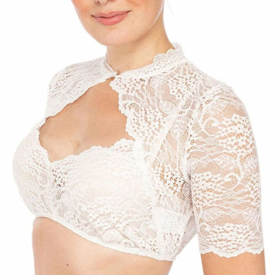 Annika blus med spets