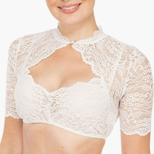 Annika blus med spets