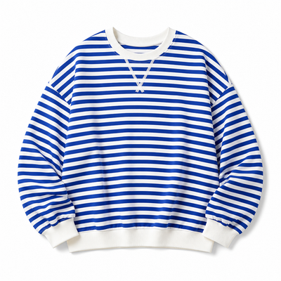 Poppy oversizad sweatshirt med ränder