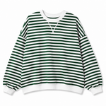 Poppy oversizad sweatshirt med ränder
