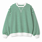 Poppy oversizad sweatshirt med ränder
