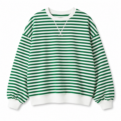 Poppy oversizad sweatshirt med ränder