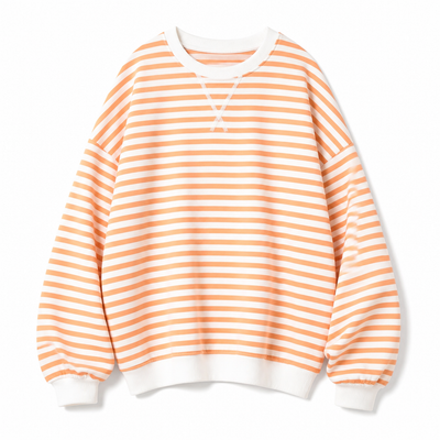 Poppy oversizad sweatshirt med ränder