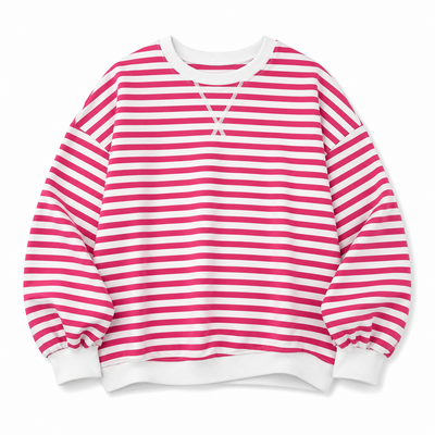 Poppy oversizad sweatshirt med ränder