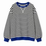 Poppy oversizad sweatshirt med ränder