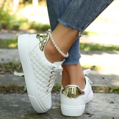Marion sneakers med quiltad