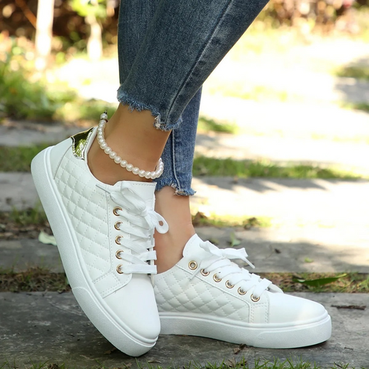 Marion sneakers med quiltad