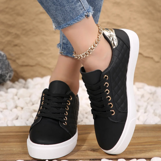 Marion sneakers med quiltad