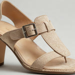 Saga sandal med hälrem – Beige