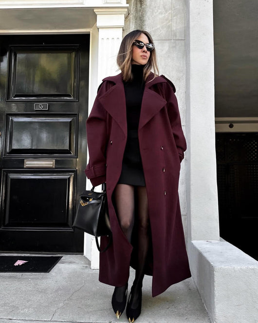 Sabine trenchcoat i ull