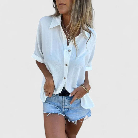 Helene blus i denim