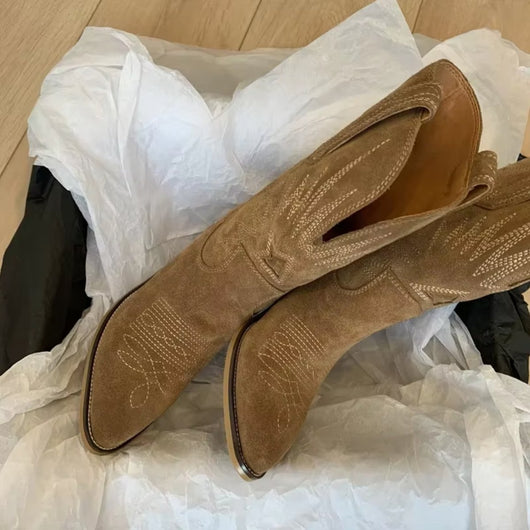 Charlotte stövlar i läder